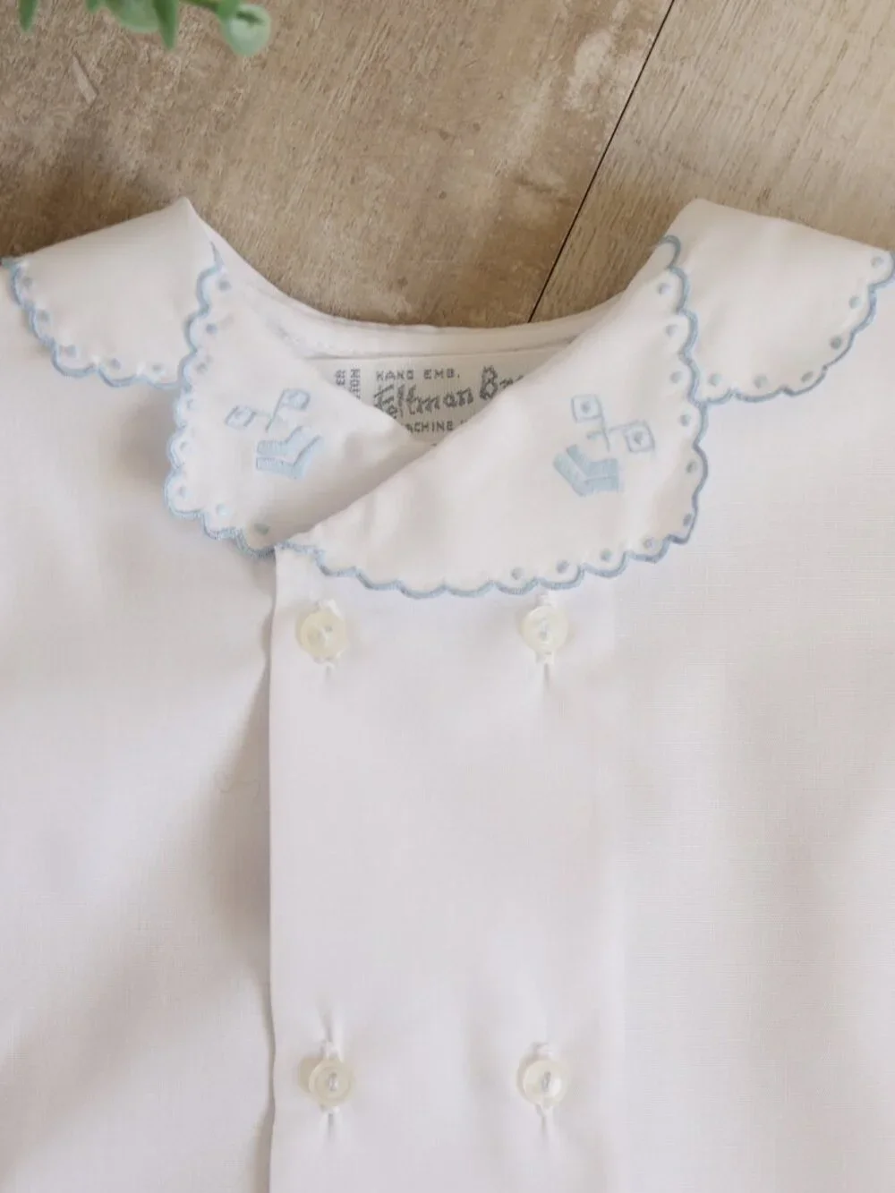 RARE Feltman Brothers White Vintage Heirloom Daygown NB-3M Race Car Themed